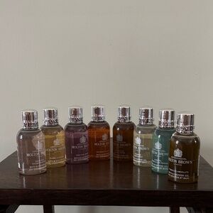 Molton Brown Bath and Shower Gel 50ml 1.7 oz travel Set of 8 Scents
